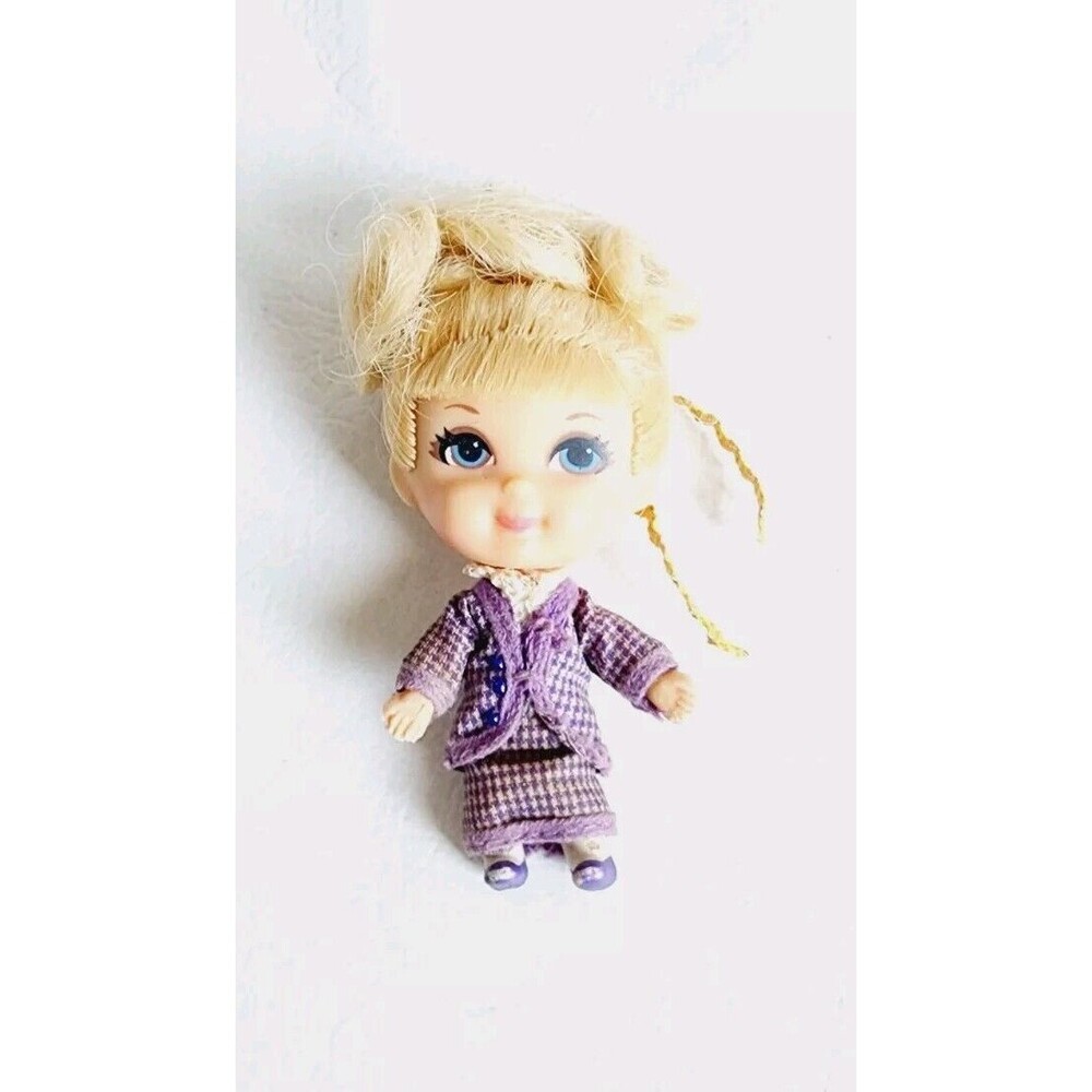 1967 MATTEL Liddle Kiddle Lolli 3" Doll Blonde Hair